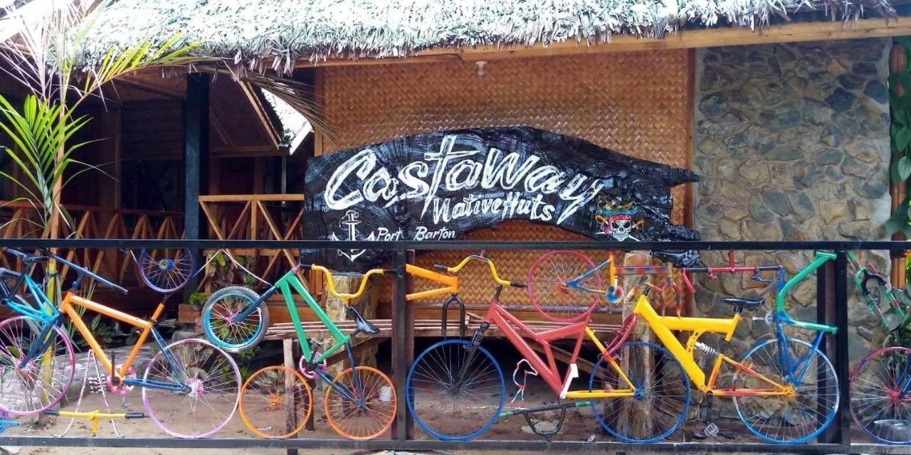 Castaway Native Huts Apartment San Vicente  Luaran gambar